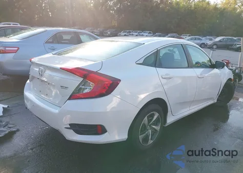 2020 Honda Civic Lx из США, поврежденный, VIN 19XFC2F66LE016059